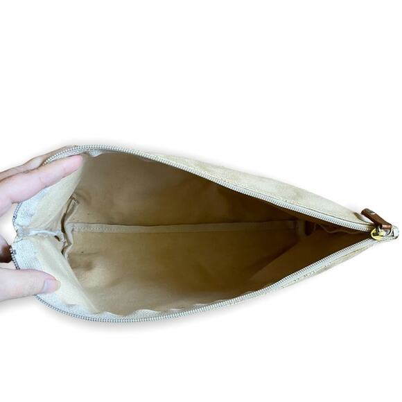 Burberry Large Zipper Top Travel Cosmetic Pouch - Picture 4 of 6